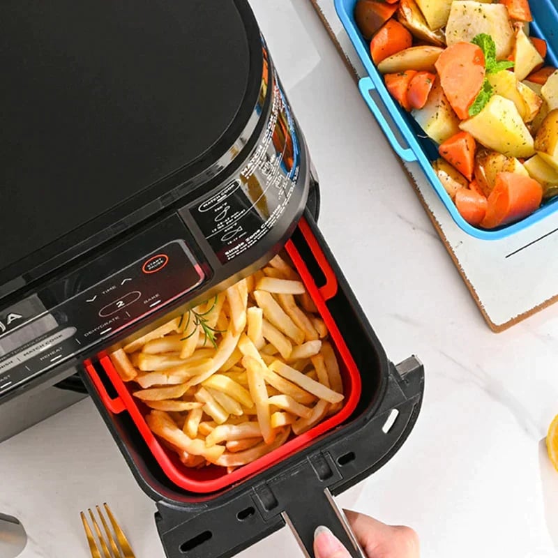 Foldable Air Fryer Silicone Baking Tray